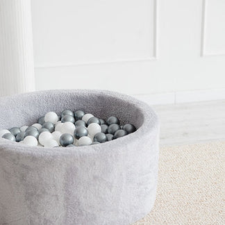 Bällebad Teddy Grau 90x40cm