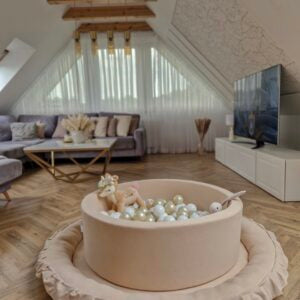 Bällebad Jersey Coton 90x40cm „Beige“ - Mimii