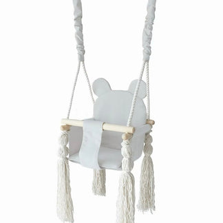 Babyschaukel Teddybär Grau - MOJE