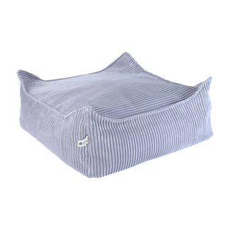 Quadratischer Ottoman Blaubeerblau - WigiWama