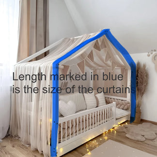 Himmelstoff Musselin für ein Betthaus