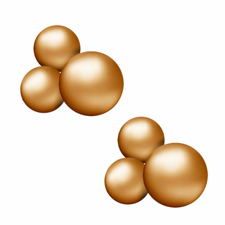 Wiederverwendbare 3er-Ballongirlande in Gold, 2er-Set - Balloony