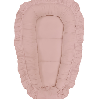 Babynestchen mit Rüschen rosa - Lulumi