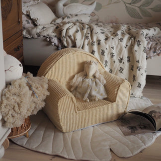 Rib Chair Sandy Yellow - mit gesticktem Namen