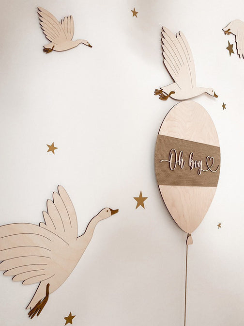 Wandlampe Ballon mit Namen