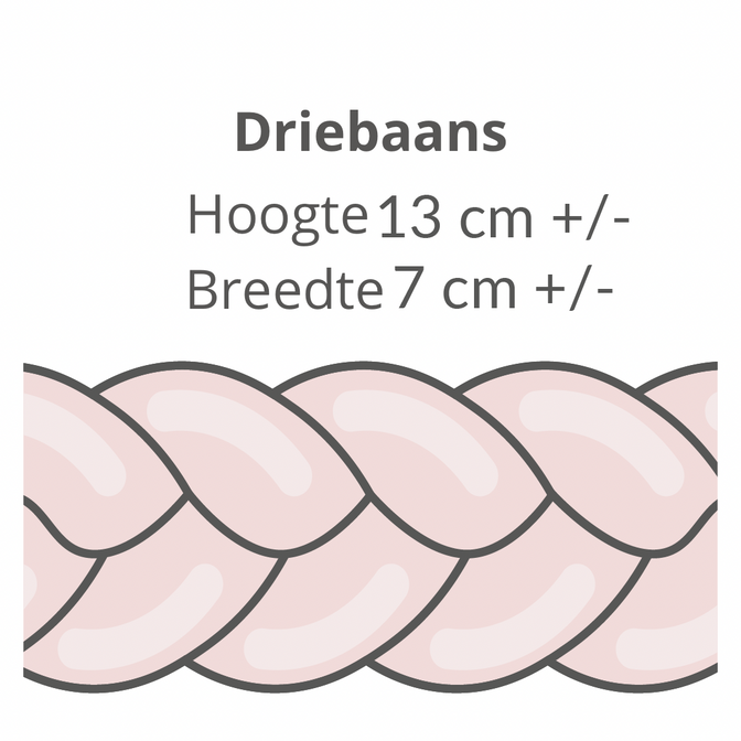 Geflochtenes Bettnestchen Dreispurig - Lulumi 