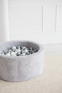 Bällebad Teddy Grau 90x40cm