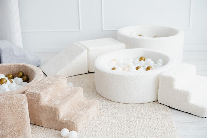 Bällebad Teddy Grau 90x40cm