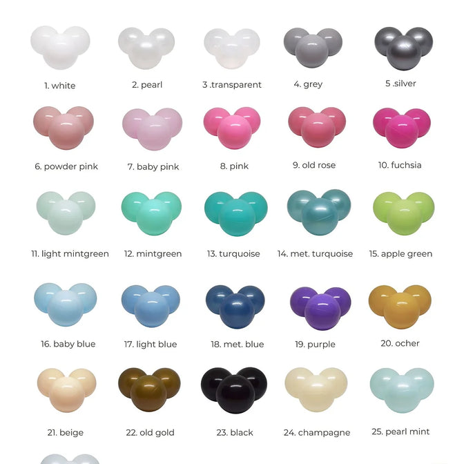 Bällebad Teddy Weiß 90x40cm