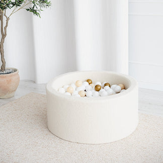 Bällebad Bouclé Créme 90x40cm