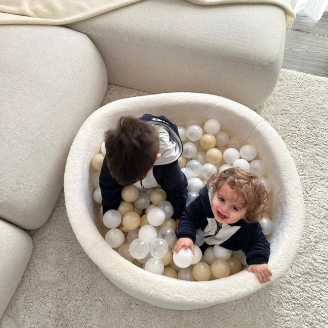 Bällebad Teddy Weiß 90x40cm