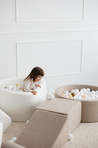 Bällebad Bouclé Créme 90x40cm