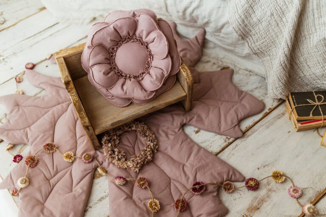 Blumenkissen Deko – Rosa 