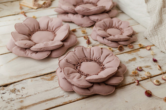 Blumenkissen Deko – Rosa 