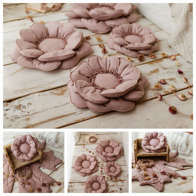 Blumenkissen Deko – Rosa 