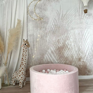 Bällebad Soft Velvet Hellrosa 90x40cm