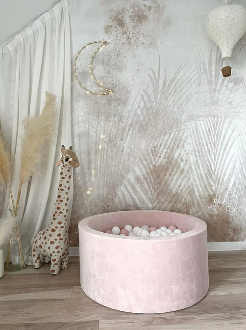 Bällebad Soft Velvet Hellrosa 90x40cm