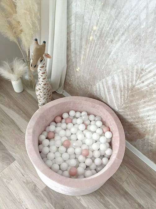 Bällebad Soft Velvet Hellrosa 90x40cm