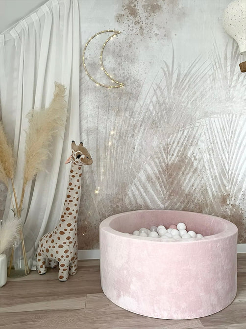 Bällebad Soft Velvet Hellrosa 90x40cm