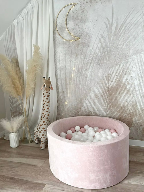 Bällebad Soft Velvet Hellrosa 90x40cm