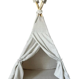 Tipi Zelt Leinen Natur