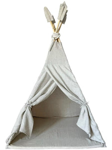 Tipi Zelt Leinen Natur