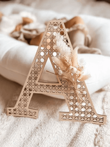 Rattanbuchsen aus Holz