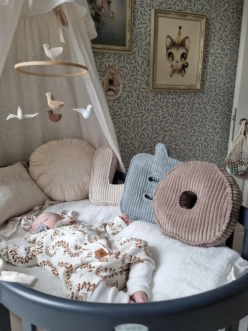 Buchstabenkissen Rippe Pfefferminze