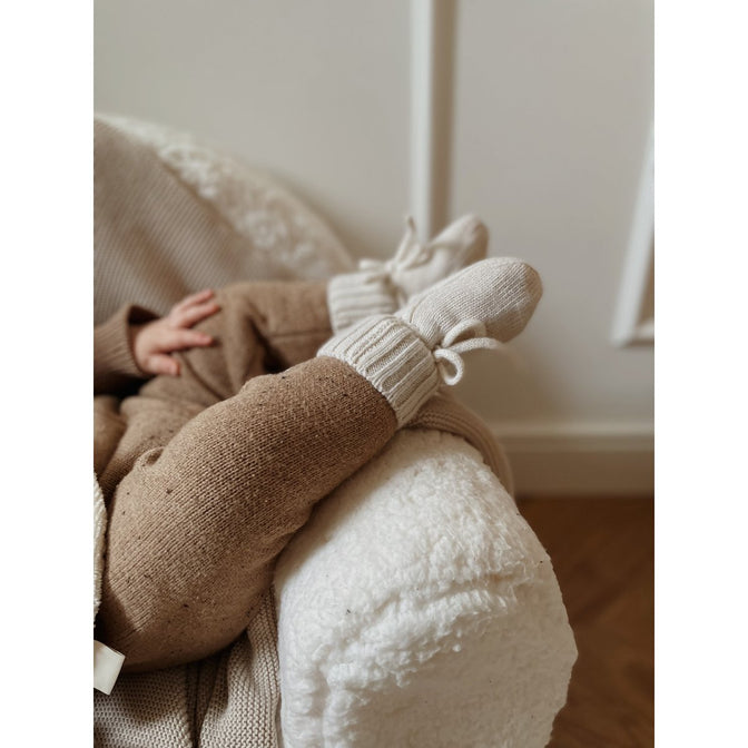 Teddysessel Weiß - mit gesticktem Namen