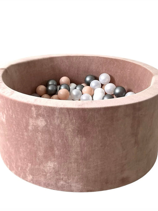 Bällebad Soft Velvet Dunkelbeige 90x40cm