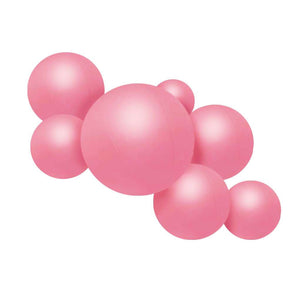 Wiederverwendbare Ballongirlande aus 7 rosa Ballons - Balloony 