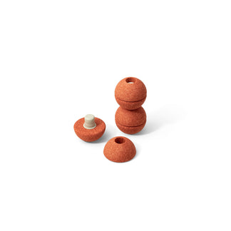 Modu Schuimballen Set van 3 - Burnt Orange / Dusty Green