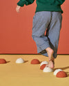 Modu Schuimballen Set van 3 - Burnt Orange / Dusty Green