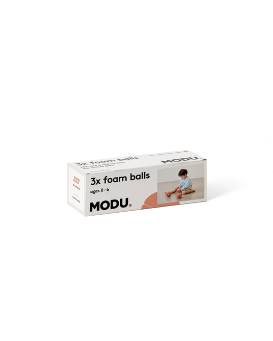 Modu Schuimballen Set van 3 - Burnt Orange / Dusty Green
