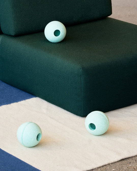 Modu Schuimballen Set van 3 - Ocean mint / Forest Green