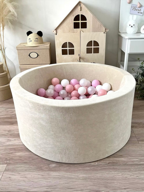 Bällebad Soft Velvet Ecru 90x40cm