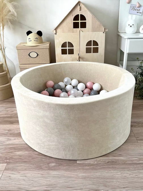 Bällebad Soft Velvet Ecru 90x40cm