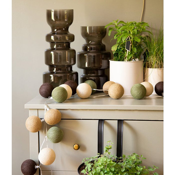 Feuerzeugkette Wanderlust 20 Wattebällchen - Wattebällchenlichter