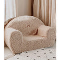 Teddysessel Beige - mit gesticktem Namen