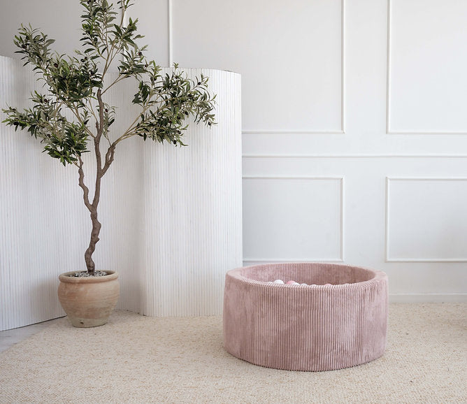 Bällebad Rib Velvet Dirty Pink 90x40cm