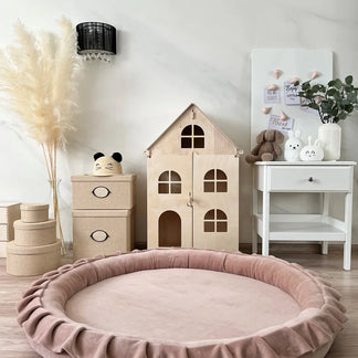Spielnest Soft Velvet Dunkelbeige