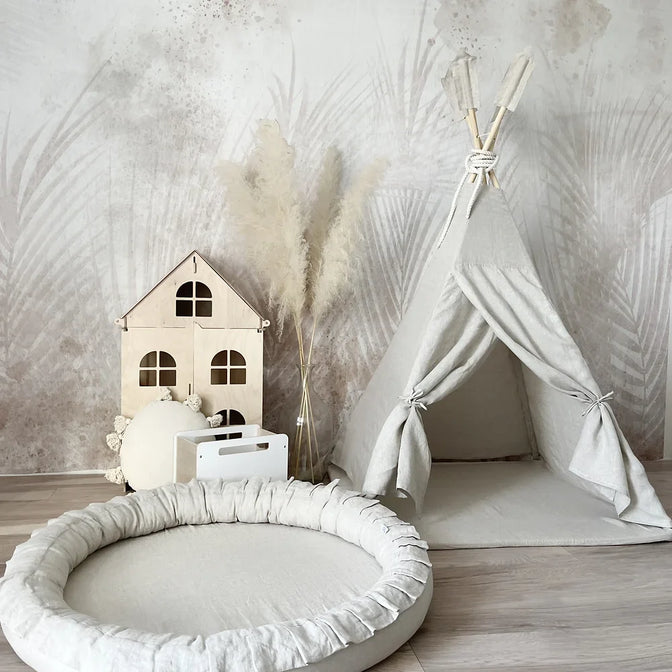 Spielnest Leinen Natur