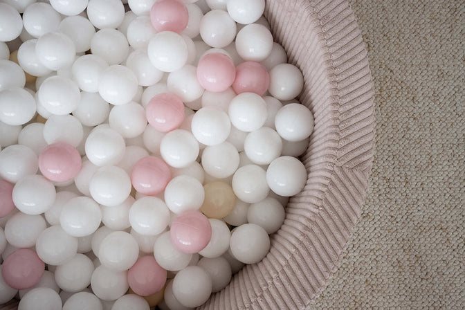 Bällebad Rib Velvet Dirty Pink 90x40cm