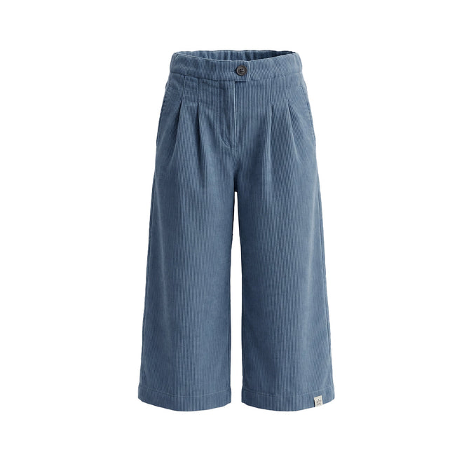 Your Wishes - Rib Denim Wide Leg Pants