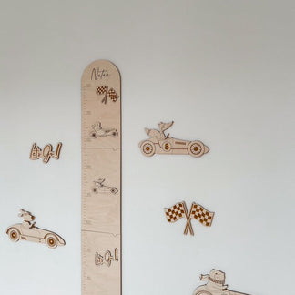 Personalisierte Wachstumskurve Rennauto