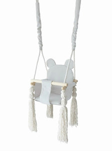 Babyschaukel Teddybär Grau - MOJE