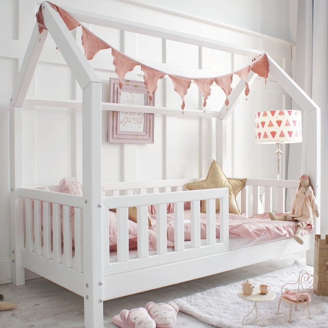 Betthaus Bodi Weiß - 90x190cm