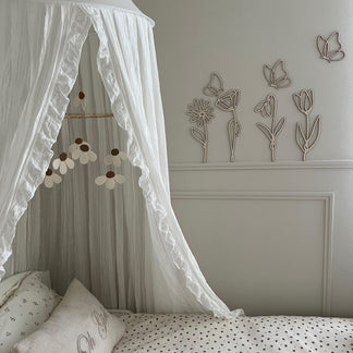 Holzblumen und Schmetterlinge Set Nr. 2