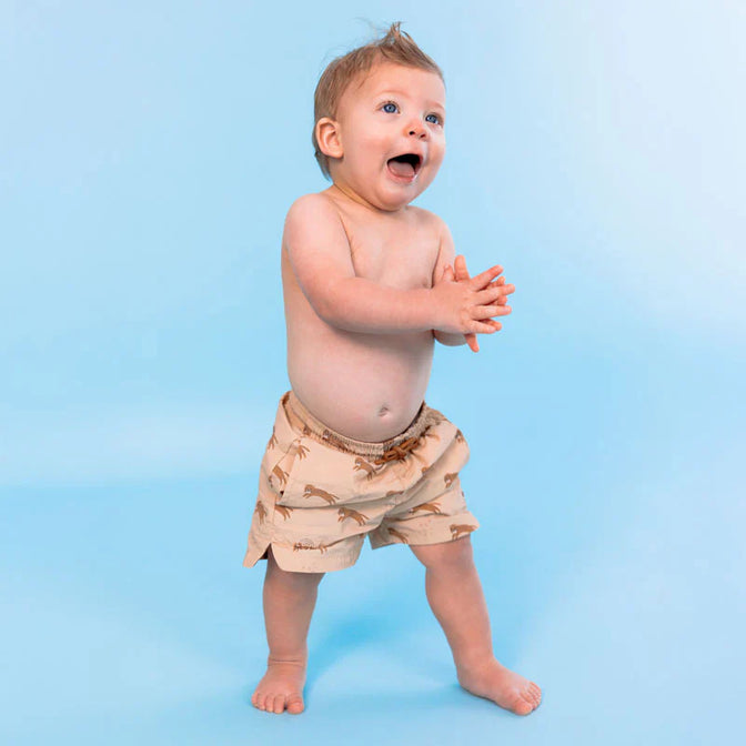 Roamer Braune UV-Badehose für Jungen