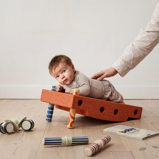 Baby activiteitenset - Burnt Orange / Dusty Green